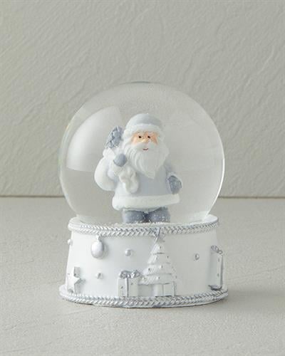 Santa Снежен Глобус 6,6x6,6x8,5 см Бял