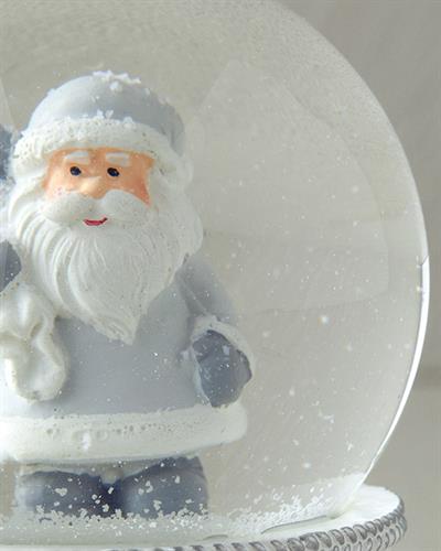 Santa Снежен Глобус 6,6x6,6x8,5 см Бял