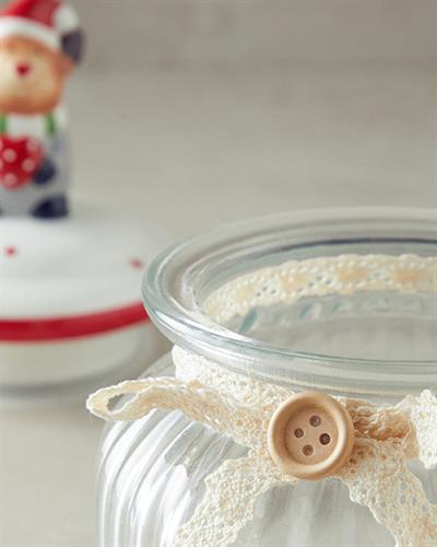 Santa’s Dog Буркан Стъкло 600 мл Червен