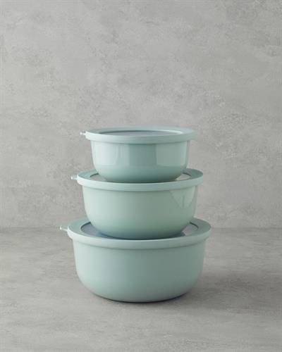 Sara Кутия За Съхранение 3 бр. Пластмаса 1,5 + 2,5 + 4 л Mint