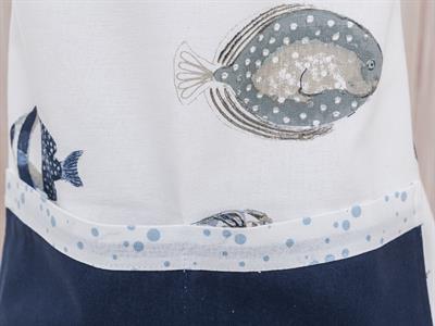 Sardine КУХНЕНСКА ПРЕСТИЛКА Отпечатано 70x85 cm White-NavyBlue