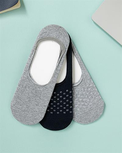 Sart Чорапи Бабет Мъжки 3 Бр., Памучен, Сиво-Тъмно Синьо, 36-40