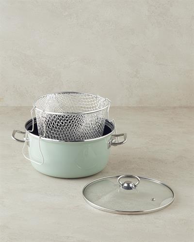 Sartagi Тиган За Пържене Емайлиран 22 см Светла мента