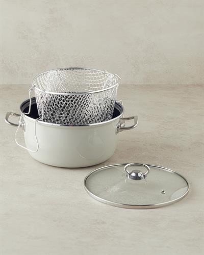 Sartagi Тиган За Пържене Емайлиран 22 см Бежов