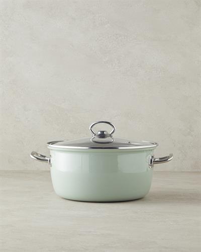 Sartagi Тиган За Пържене Емайлиран 22 см Светла мента