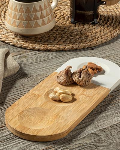 Saturday Купички За Ядки От Мрамор, Бамбук, 30 X 12 Cm