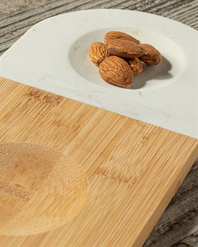 Saturday Купички За Ядки От Мрамор, Бамбук, 30 X 12 Cm