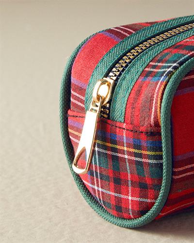 Scotch Plaid Чанта За Пътуване Полиестер 7x10x18 см Червен