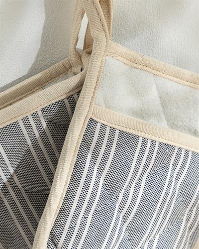 Scratch Line Кухненски Комплект 2Бр., Памучен, Тъмно Синьо., 0