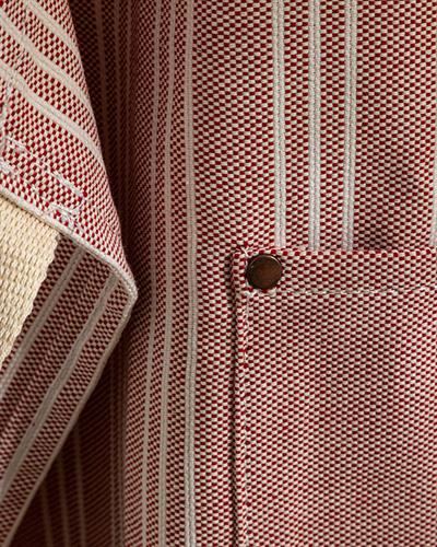 Scratch Line Кухненска Престилка С джоб Памук 75x58 см Червен