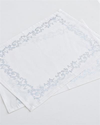 Scroll Подложки За Хранене 2 бр. С щампа 33x48 см Сребърен