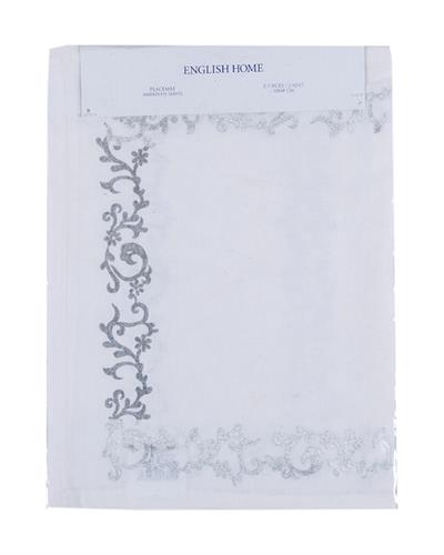 Scroll Подложки За Хранене 2 бр. С щампа 33x48 см Сребърен