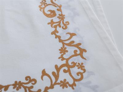 Scroll АМЕРИКАНЗКИ СЕРВИЗ 2 комплекта Отпечатано 33x48 cm Златисто