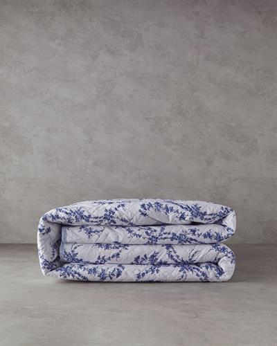 Scroll Flowers Многофункционално Покривало Единичен 160x220 см Син
