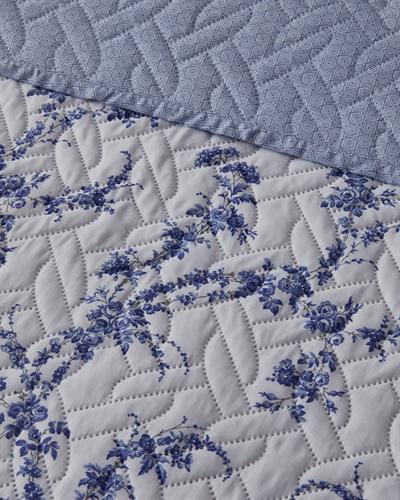 Scroll Flowers Многофункционално Покривало Двоен 200x220 см Син