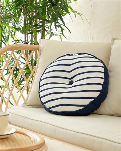 Sea Decorative Cushion 40 cm White - Indigo
