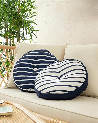 Sea Decorative Cushion 40 cm White - Indigo