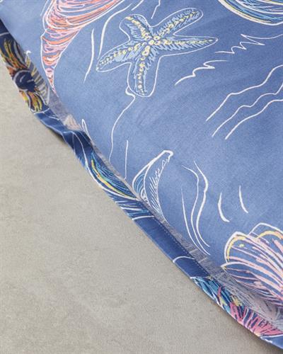 Sea Dreams Калъфка За Възглавница 2 бр. Памучен 50x70 cm Тъмносин