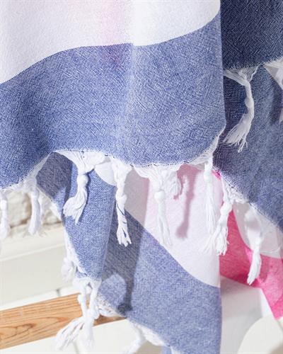 Sea Effect Пештемал Памучен, Розово-Синьо, 95 X 165 Cm