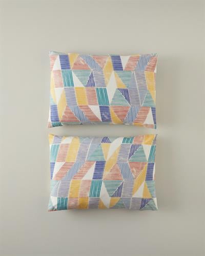 Sea Marine Калъфка За Възглавница 2 бр. Памучен 50x70 см Червен - Жълт