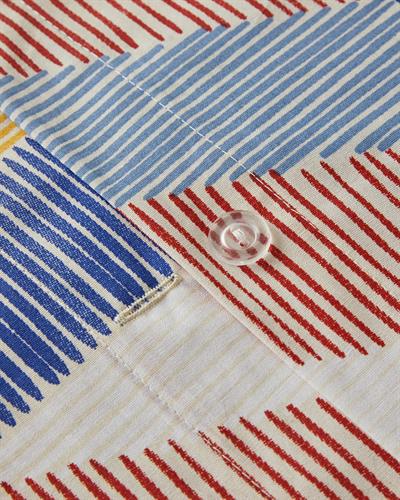 Sea Marine Спален Комплект Двоен Памучен 200x220 см Червен - Жълт