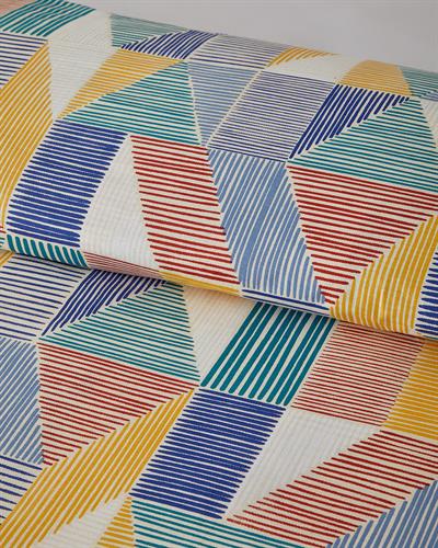 Sea Marine Спален Комплект Двоен Памучен 200x220 см Червен - Жълт