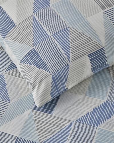 Sea Marine Спален Комплект Двоен Лесно за гладене 200x220 см Син - Бежов