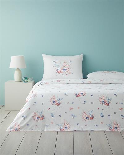 Sea Pearl Спален Комплект Двоен Памучен 200x220 см Розов