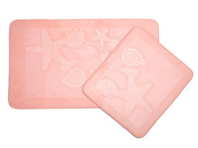 Sea Shells ПОСТЕЛКА ЗА БАНЯ КО 60x100 - 50x60 cm Light Salmon