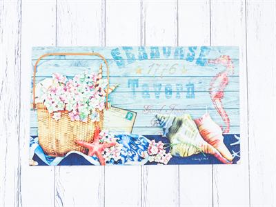 Seahorse ИЗСТРИВАЛКА Отпечатано 30x18 cm Blue.