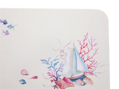 Sealife ДЪСКА ЗА РЯЗАНЕ Голяма Меламин 35x25 cm Beige