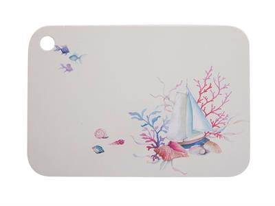 Sealife ДЪСКА ЗА РЯЗАНЕ Голяма Меламин 35x25 cm Beige