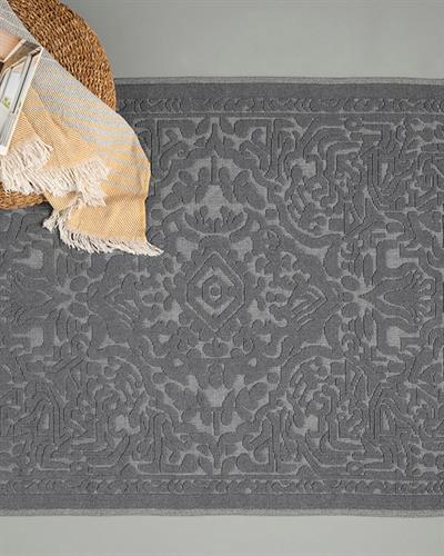 Seana Килим Памучен, Сиво, 100 X 200 Cm