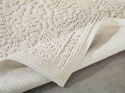 Seana Cottony Rug 50x80 cm White