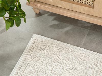 Seana Cottony Rug 50x80 cm White