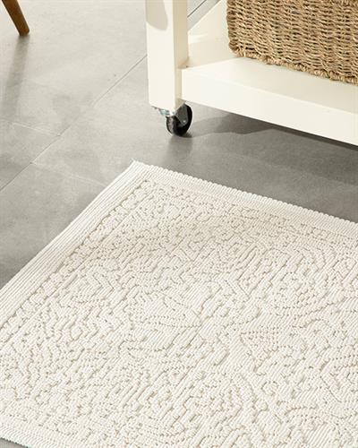 Seana Cottony Rug 60x100 cm White