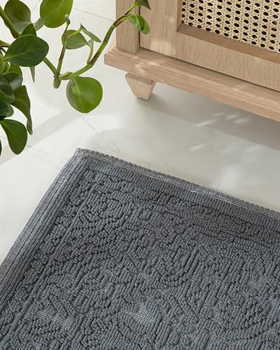 Seana Килим Памучен, Сиво, 60 X 100 Cm