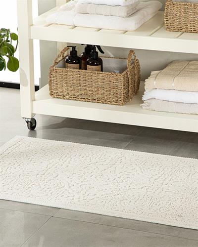 Seana Cottony Rug 60x100 cm White