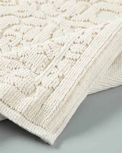 Seana Килим Памучен, Кремово, 80 X 150 Cm