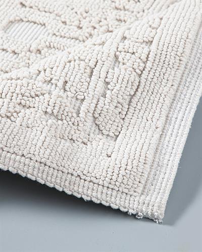 Seana Килим Памучен, Бяло, 80 X 150 Cm