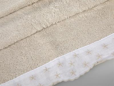 Seastars ХАВЛИЯ ЗА ЛИЦЕ Бродирани 50x80 cm Sand