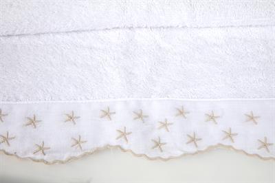 Seastars ХАВЛИЯ ЗА ЛИЦЕ Бродирани 50x80 cm White