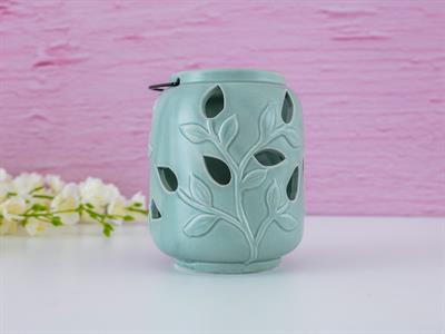 Secret Garden СВЕЩНИК С метална дръжка Stoneware 10,5x10,5x13 cm Seledon,