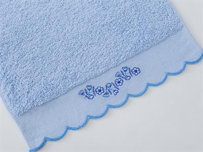 Selina ХАВЛИИ ЗА РЪЦЕ Бродирани 30x45 cm Light Blue