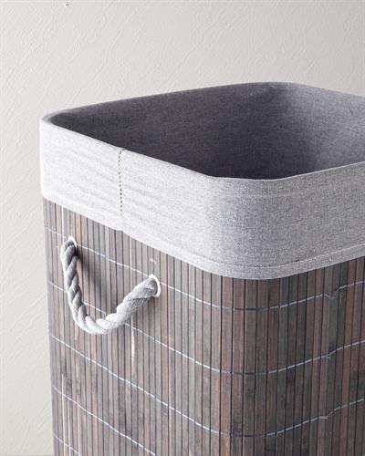 Selina Кош За Пране Бамбук 35x35x60 cm Антрацит