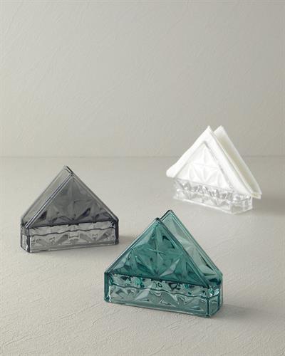 Senash Салфетник Стъкло 12,5x4,5x10 см Антрацит