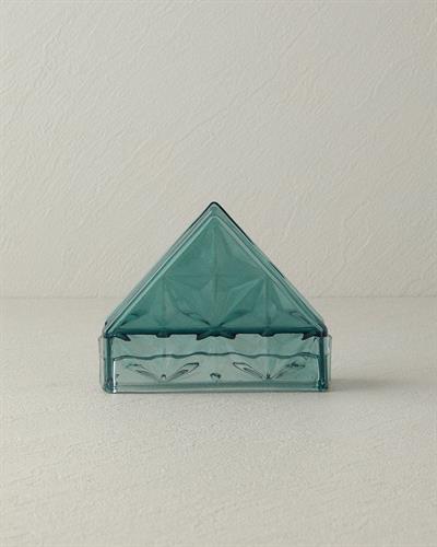 Senash Салфетник Стъкло 12,5x4,5x10 см Зелен