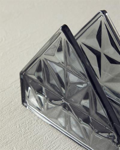 Senash Салфетник Стъкло 12,5x4,5x10 см Антрацит