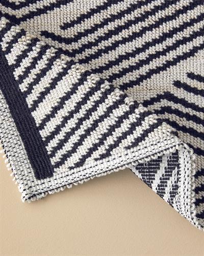 Serena Постелка За Баня Букле Памучен полиестер 50x80 см Екрю - Черен