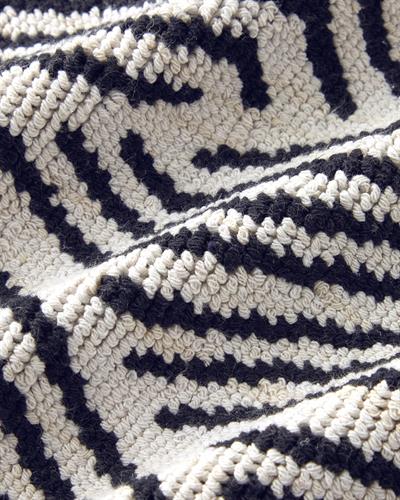 Serena Постелка За Баня Букле Памучен полиестер 50x80 см Екрю - Черен